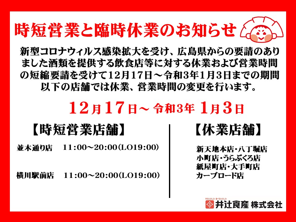 時短 営業 広島 県の集中対策１１日で終了 飲食店の時短営業など解除